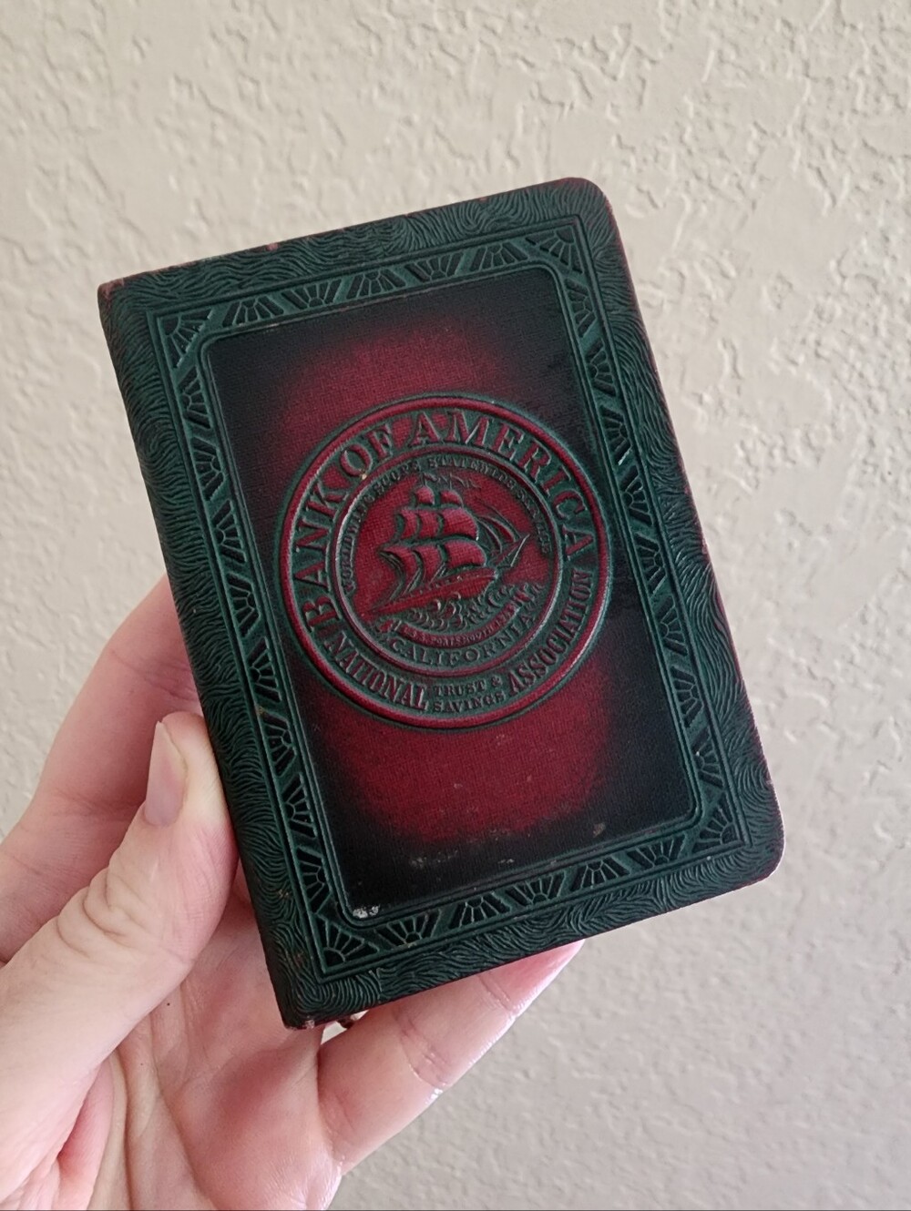 Vintage 1923 Bank of America Bankers Utility Co Savings Book Antique
